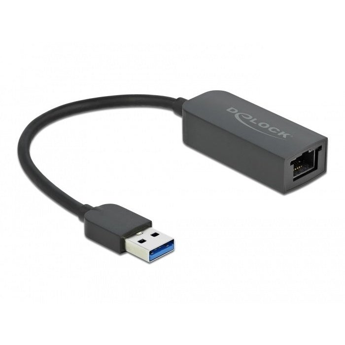 DeLOCK - Adaptador USB Tipo-A macho a 2 5 Gigabit LAN compacto