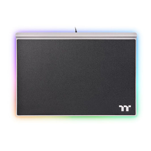 Thermaltake - Argent MP1 RGB Alfombrilla de ratón para juegos Negro  Titanio