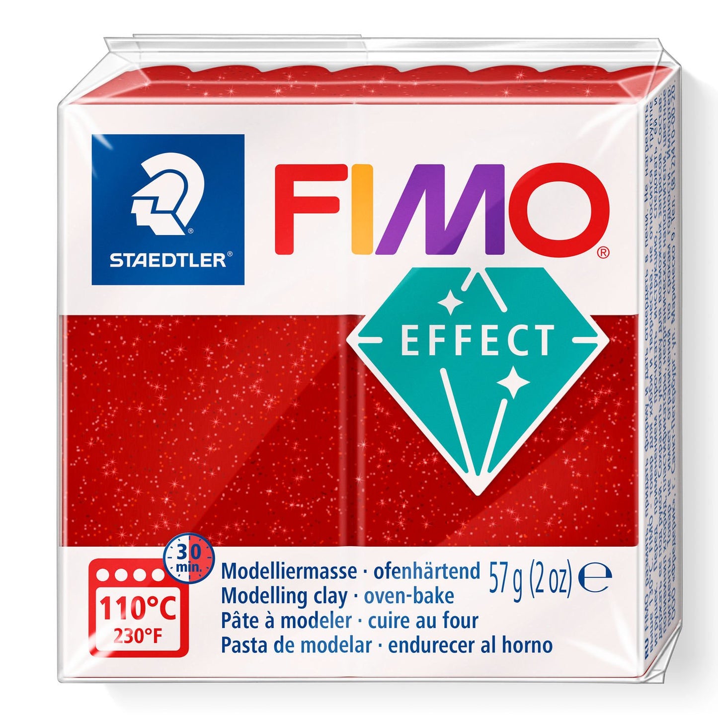 Staedtler - FIMO 8020 Pasta de modelar 57 g Rojo 1 pieza(s)