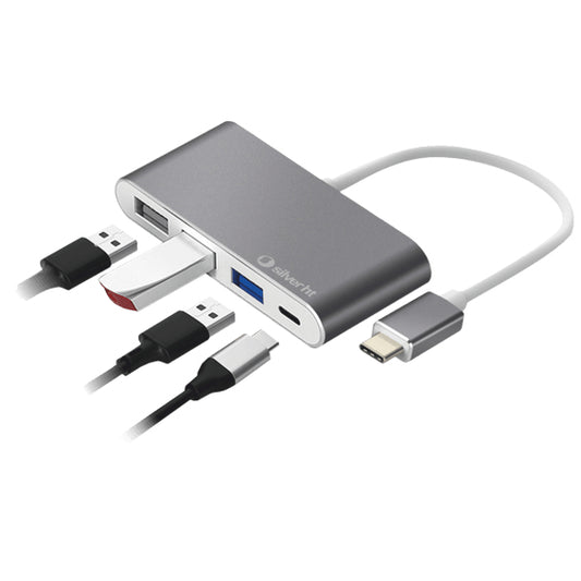 SilverHT - Hub Logan USB-C 4 en 1