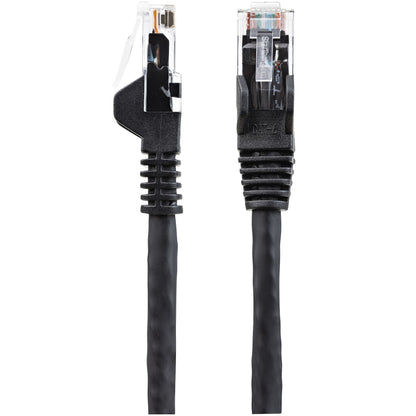 StarTech.com - Cable de 7m CAT6 Ethernet - LSZH - Cable de Red RJ45 UTP de 10Gb - 650MHz - PoE de 100W - Latiguillo Snagless con Alivio de Tensión - sin Traba - ETL - Negro