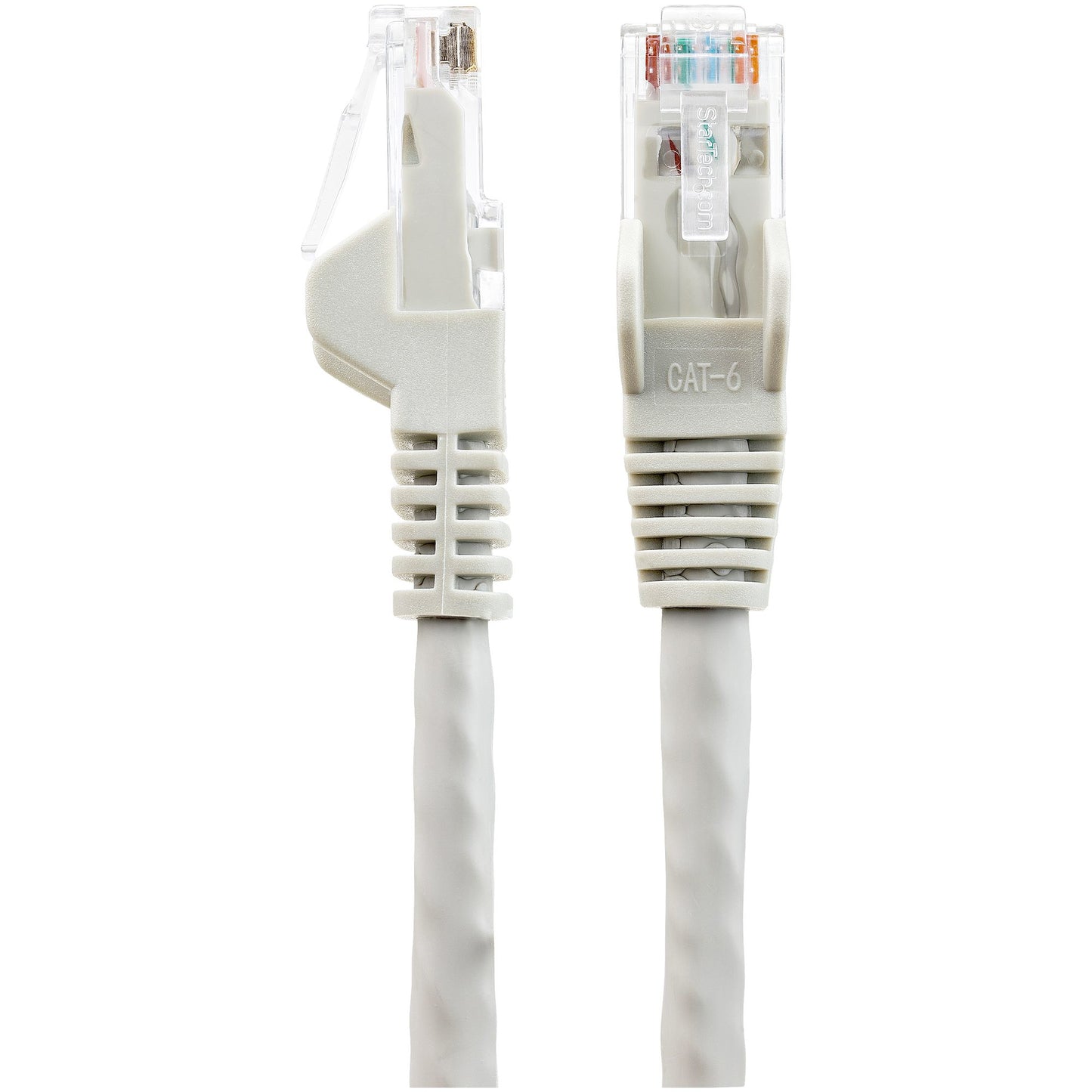 StarTech.com - Cable Ethernet CAT6 de 1m - LSZH - Cable de Red de 10 Gigabits de 650MHz y PoE de 100W UTP sin Enganches (Snagless) con Alivio de Tensión - Gris - CAT 6 - ETL