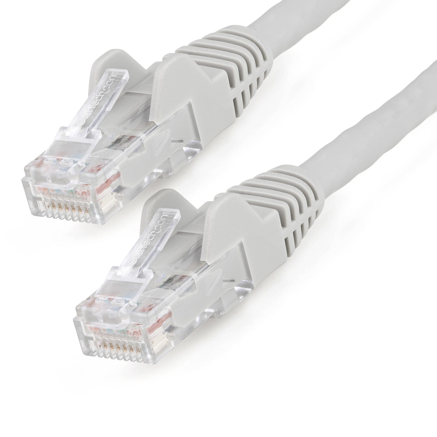 StarTech.com - Cable Ethernet CAT6 de 5m - LSZH - Cable de Red de 10 Gigabits de 650MHz y PoE de 100W UTP sin Enganches (Snagless) con Alivio de Tensión - Gris - CAT 6 - ETL