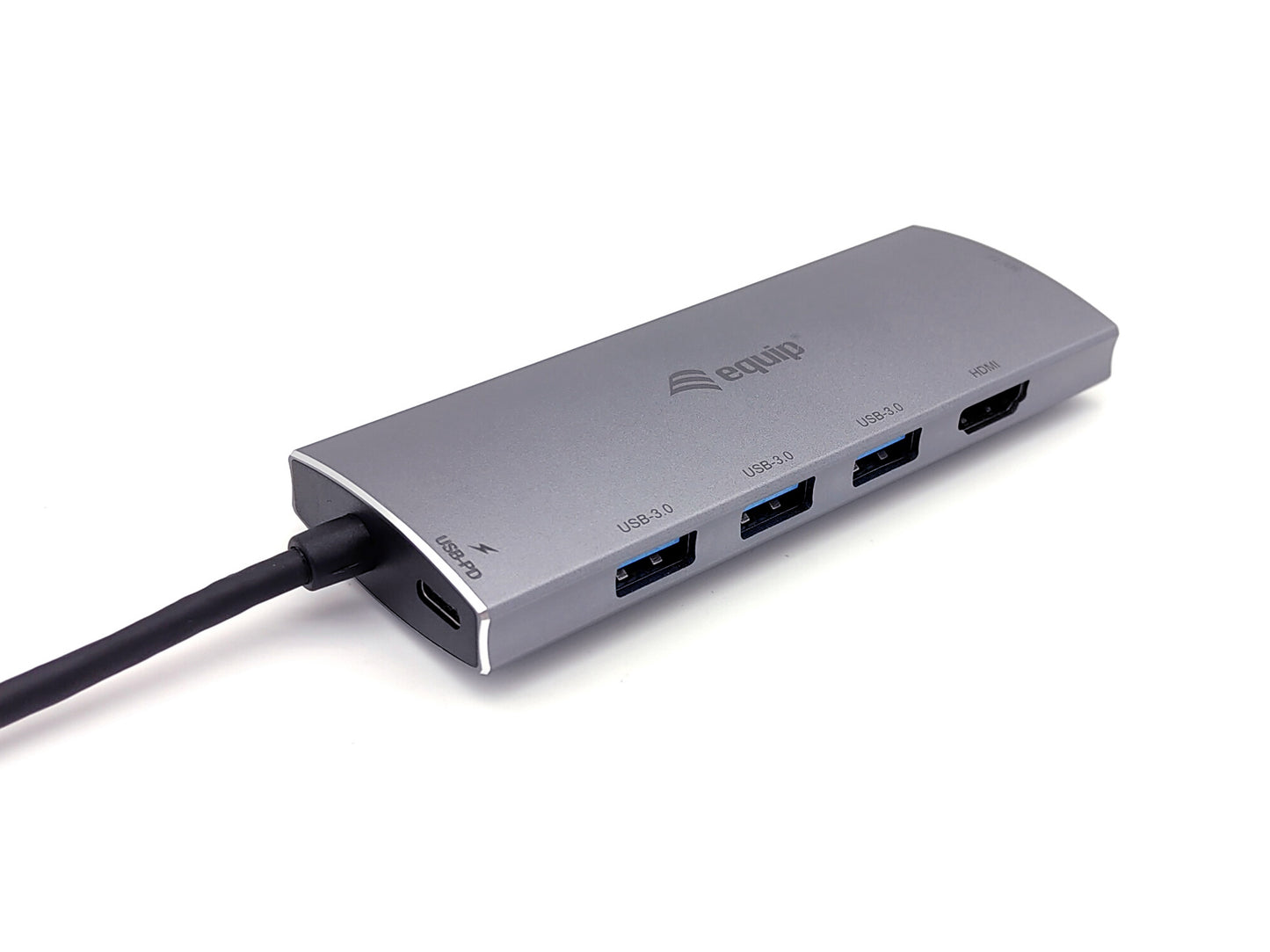 Equip - 133482 base para portátil y replicador de puertos USB 3.2 Gen 1 (3.1 Gen 1) Type-C Plata