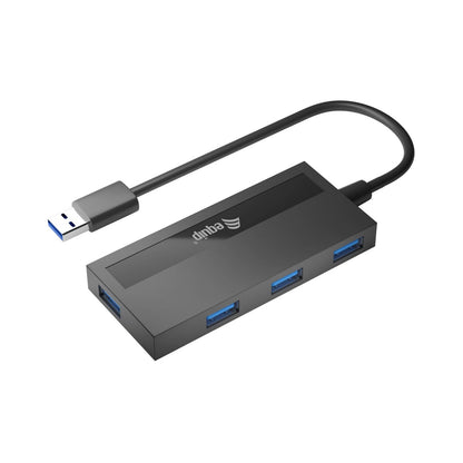 Equip - 128956 hub de interfaz USB 3.2 Gen 1 (3.1 Gen 1) Type-A 5000 Mbit/s Negro