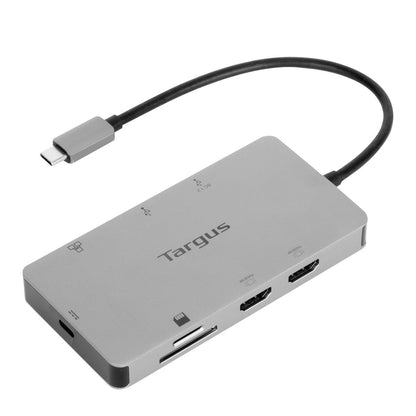 Targus - DOCK423EU base para portátil y replicador de puertos Alámbrico USB 3.2 Gen 1 (3.1 Gen 1) Type-C Plata