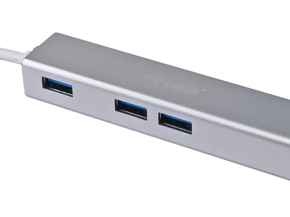 Equip - 133481 base para portátil y replicador de puertos USB 3.2 Gen 1 (3.1 Gen 1) Type-C Plata