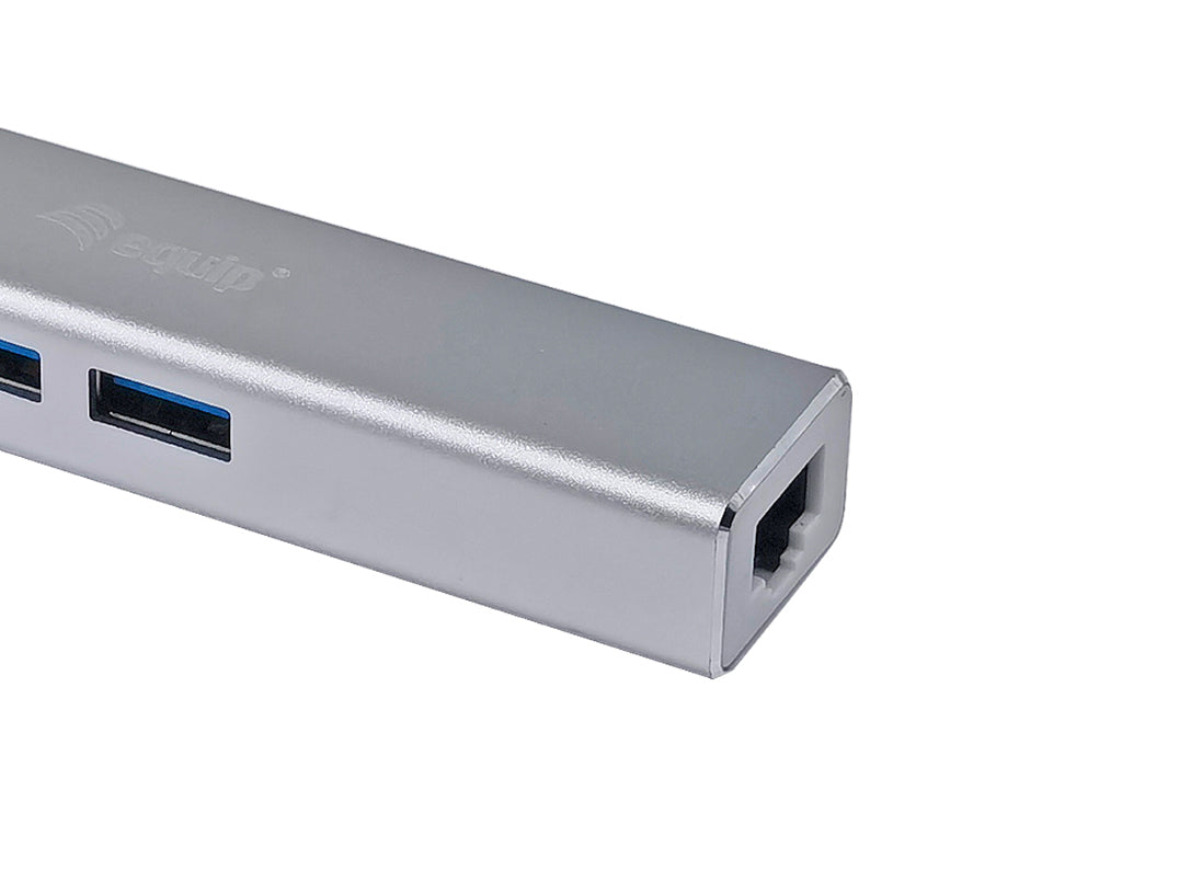 Equip - 133481 base para portátil y replicador de puertos USB 3.2 Gen 1 (3.1 Gen 1) Type-C Plata