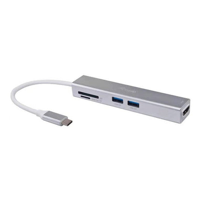 Equip - 133480 base para portátil y replicador de puertos USB 3.2 Gen 1 (3.1 Gen 1) Type-C Plata