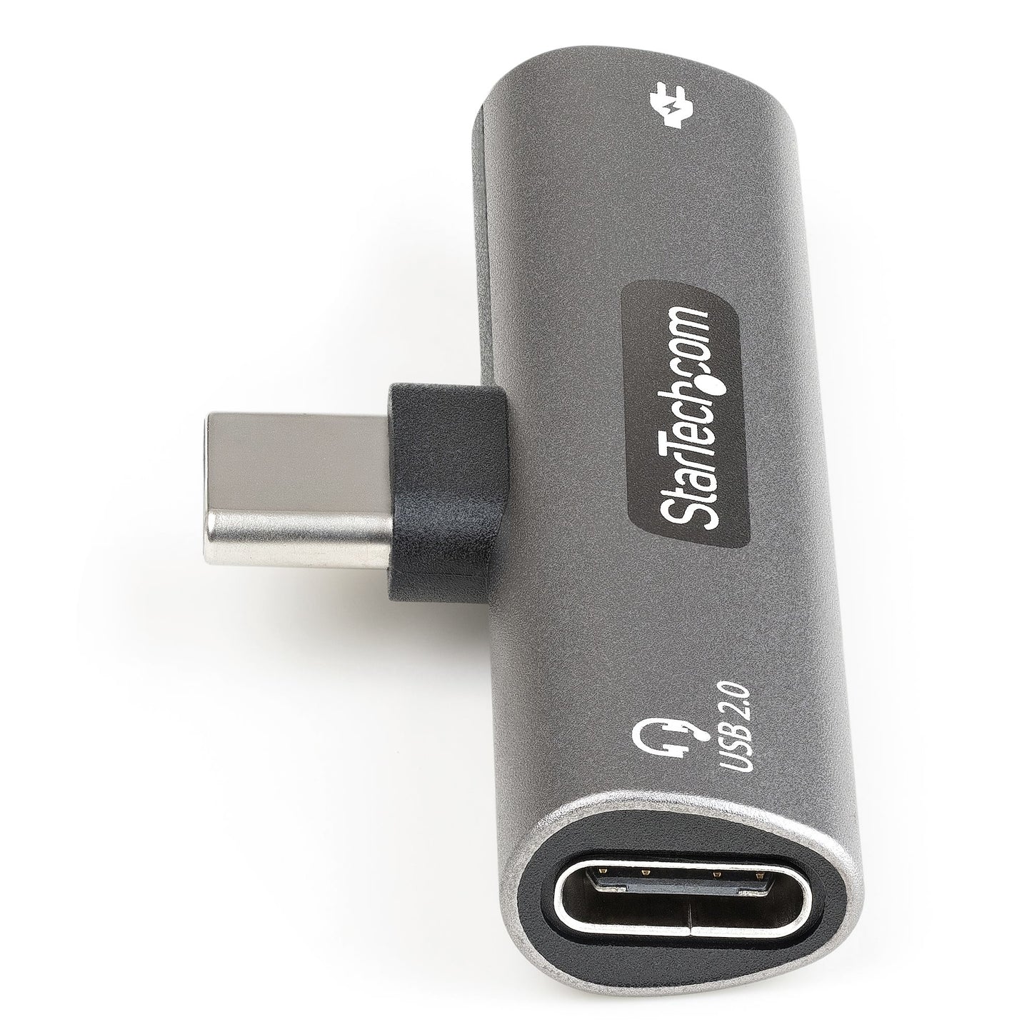 StarTech.com - Adaptador de Audio y Carga USB-C - Adaptador de Audio USB Tipo C con USB-C para Auriculares con Micrófono y Pass Through de 60W USBC para Cargador