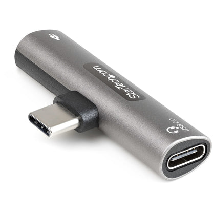 StarTech.com - Adaptador de Audio y Carga USB-C - Adaptador de Audio USB Tipo C con USB-C para Auriculares con Micrófono y Pass Through de 60W USBC para Cargador