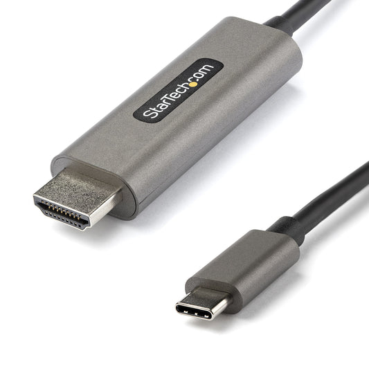 StarTech.com - Cable 3m USB C a HDMI 4K de 60Hz con HDR10 - Adaptador de Vídeo USB Tipo C a HDMI 2.0b Ultra HD 4K - Convertidor USBC a HDMI HDR para Monitor o Pantalla - Modo Alternativo DP 1.4 HBR3