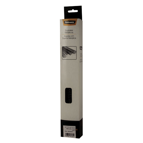 Fellowes - Espirales metalicas negras 34 mm Pack 50 Uds