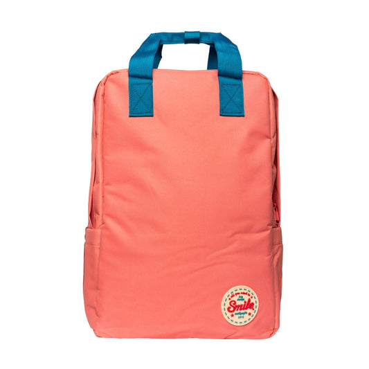 Smile - Mochila para Portátil hasta 16 pulgadas Penny con salida para auriculares color Coral