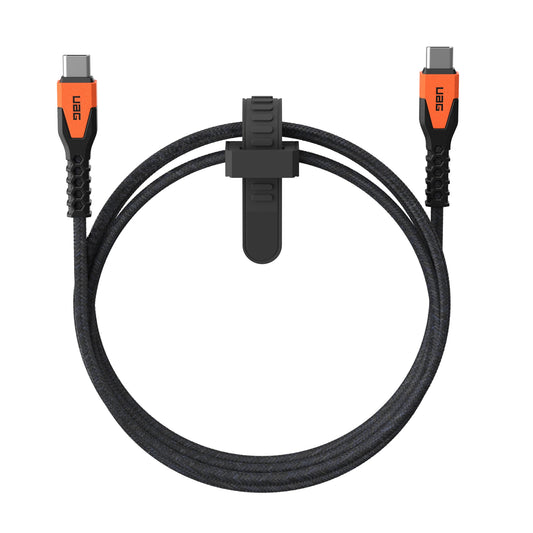 Urban Armor Gear - Kevlar cable USB USB 2.0 1 5 m USB C Negro  Naranja