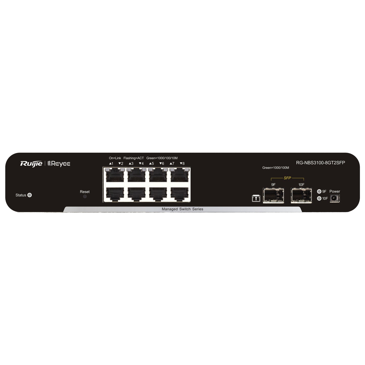 Ruijie Networks - RG-NBS3100-8GT2SFP switch Gestionado L2 Gigabit Ethernet (10/100/1000) Negro