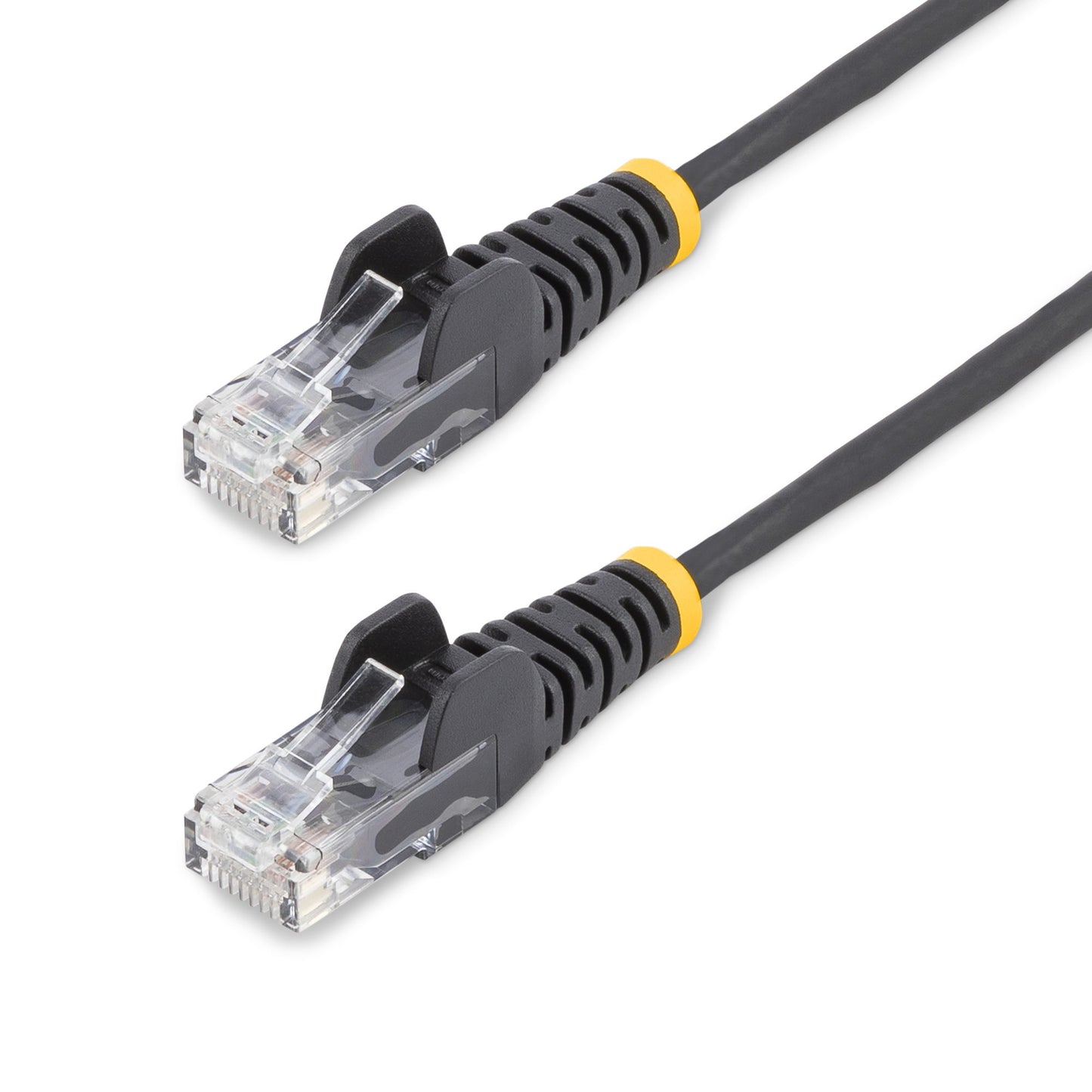 StarTech.com - Cable Cat6 de 2 5m - Delgado - con Conectores RJ45 sin Enganches - Negro