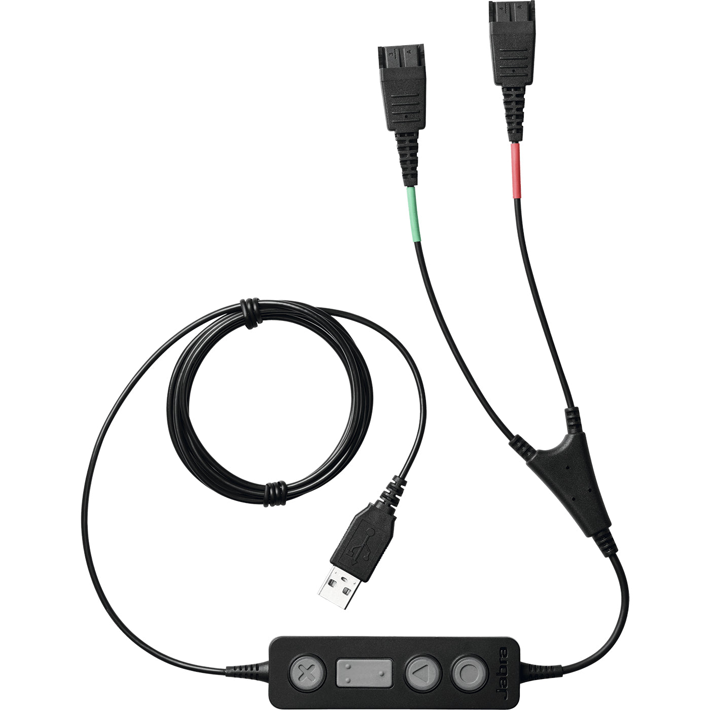 Jabra - Link 265 cable de audio USB2.0 2x QD Negro