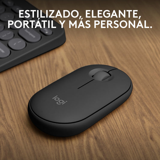 Logitech - Pebble 2 M350s ratón Viajes Ambidextro RF Wireless + Bluetooth Óptico 4000 DPI