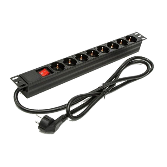 Phasak - Regleta 19" 8 tomas con interruptor 1.5 m - BNS 1518