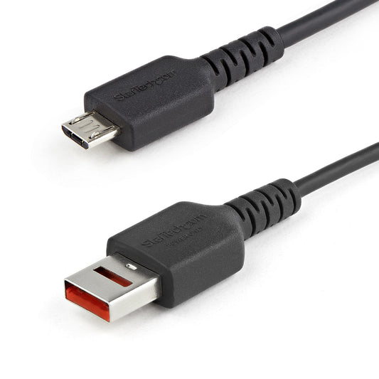 StarTech.com - Cable de 1m Adaptador Bloqueador USB de Datos  Adaptador USB a Micro USB de Carga Segura  Micro USBC Solo de Carga para Tablet o Teléfono Móvil  Protector de Bloqueo de Datos