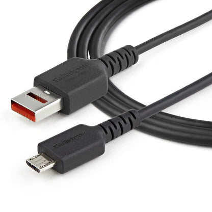 StarTech.com - Cable de 1m Adaptador Bloqueador USB de Datos  Adaptador USB a Micro USB de Carga Segura  Micro USBC Solo de Carga para Tablet o Teléfono Móvil  Protector de Bloqueo de Datos