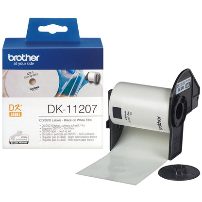 Brother DK-11207 cinta para impresora de etiquetas Negro sobre blanco