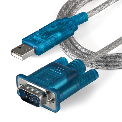 StarTech.com - Cable Adaptador 0 9m USB a Puerto Serie Serial RS232 DB9 PC Mac Linux