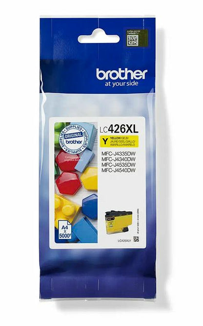 Brother LC-426XLY cartucho de tinta 1 pieza(s) Original Alto rendimiento (XL) Amarillo