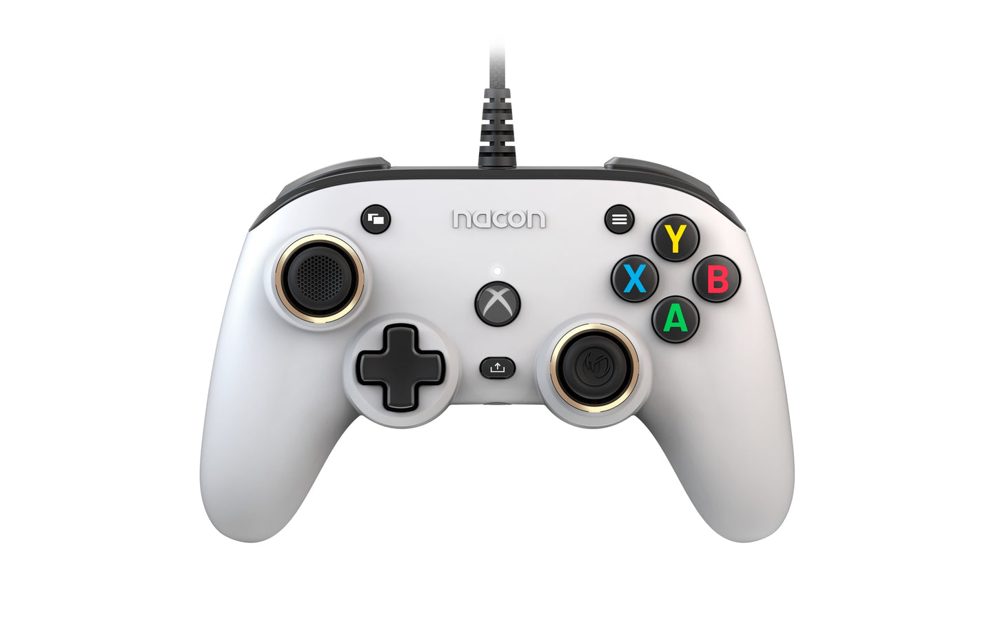 NACON - Pro Compact Blanco USB Gamepad Analógico/Digital PC  Xbox One  Xbox One X  Xbox Series S  Xbox Series X