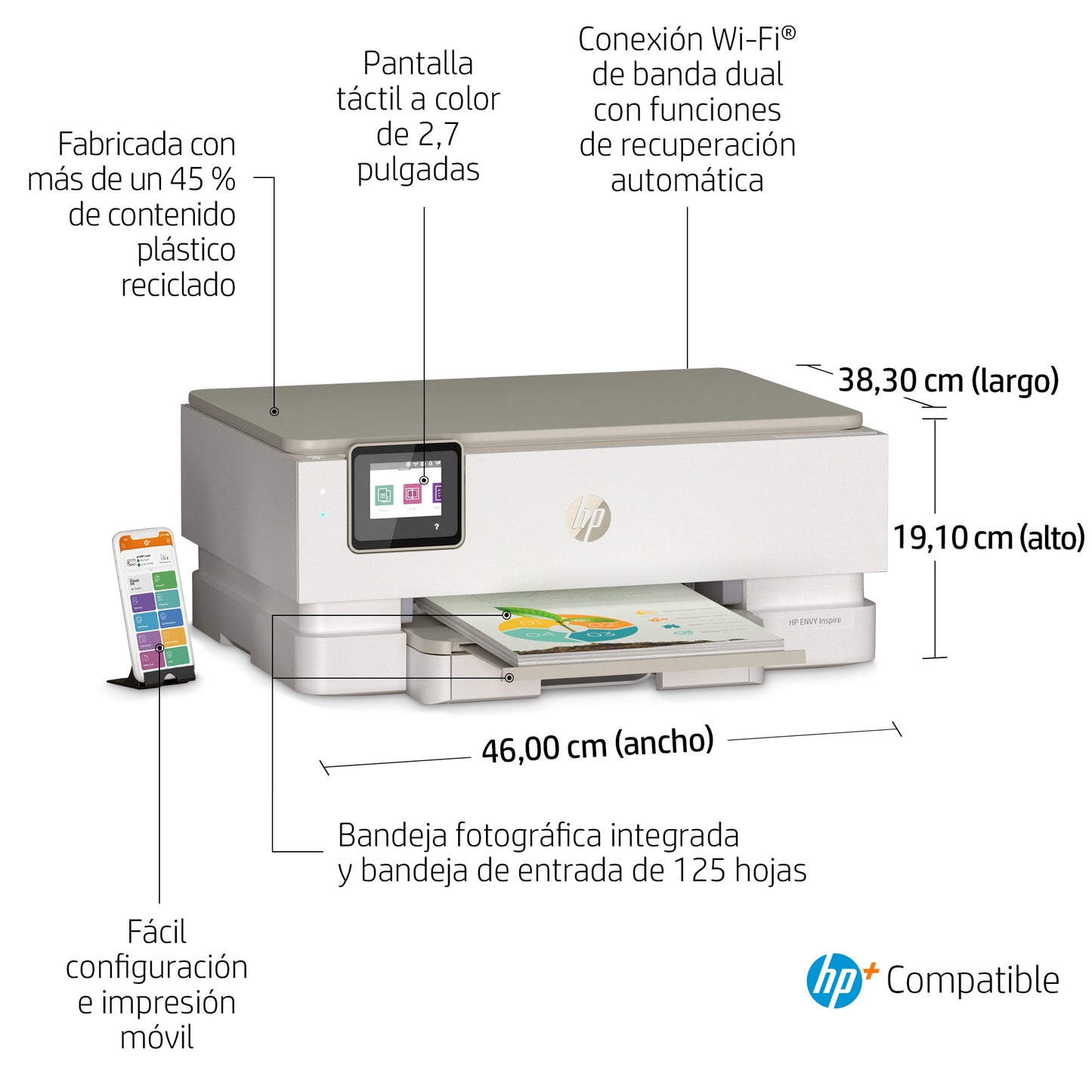 HP ENVY Impresora multifunción Inspire 7220e