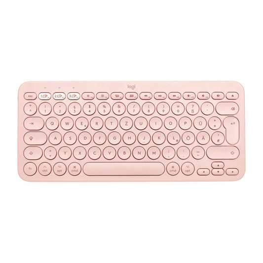 Logitech - K380 for Mac Multi-Device Bluetooth Keyboard teclado Universal QWERTY Español Rosa