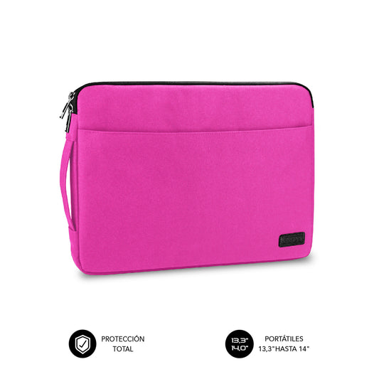 SUBBLIM - Funda Ordenador Urban Laptop Sleeve 13 3-14" Pink