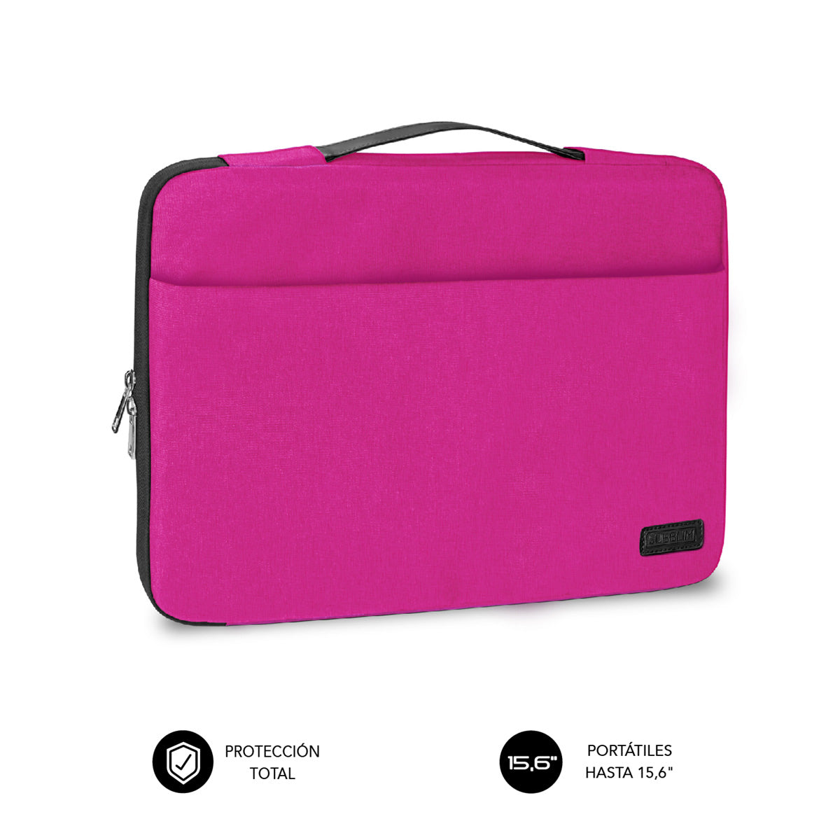 SUBBLIM - Funda Ordenador Elegant Laptop Sleeve 15 6" Pink