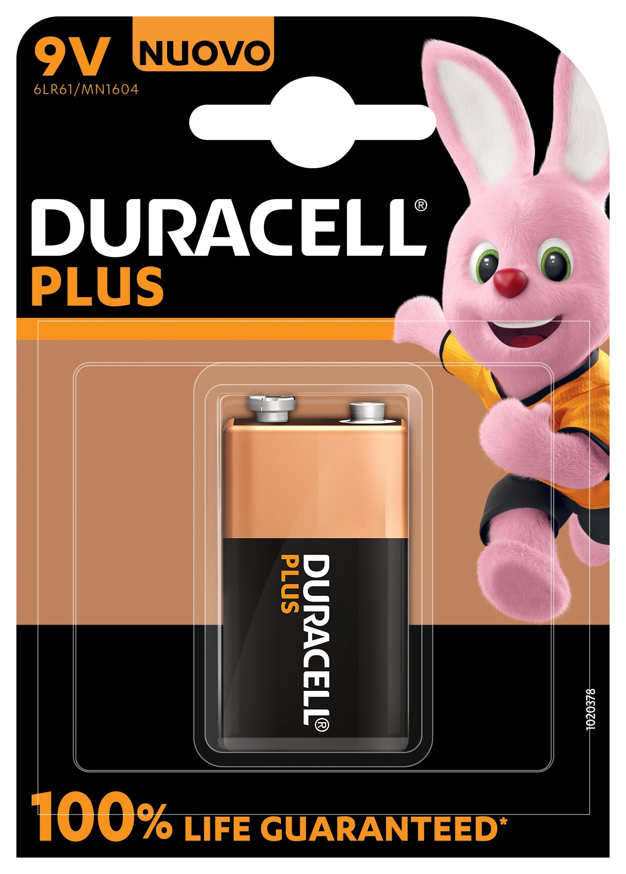 Duracell MN1604B1 Pila Alcalina 9V 6LP3146 Plus Power (1 unidad) 1 pieza(s)