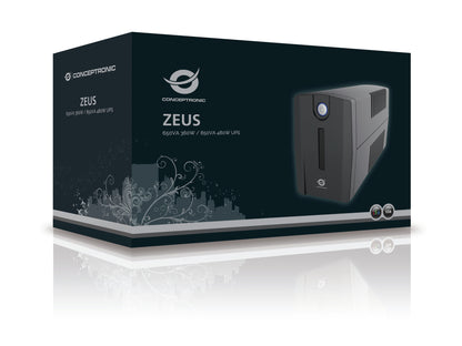 Conceptronic - ZEUS01ESP sistema de alimentación ininterrumpida (UPS) Línea interactiva 0 65 kVA 360 W 2 salidas AC