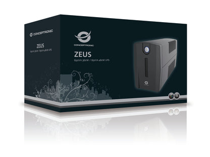 Conceptronic - ZEUS02ES sistema de alimentación ininterrumpida (UPS) Línea interactiva 0 85 kVA 480 W 2 salidas AC