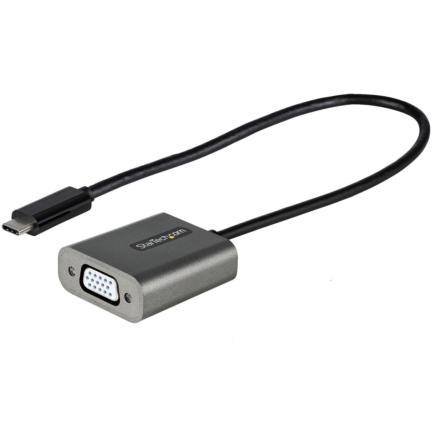 StarTech.com - Adaptador USB C a VGA - Convertidor de Vídeo USB Tipo C a VGA de 1080p - Dongle USB-C Compatible con Thunderbolt 3 - Cable de 30cm - Versión Mejorada de CDP2VGA