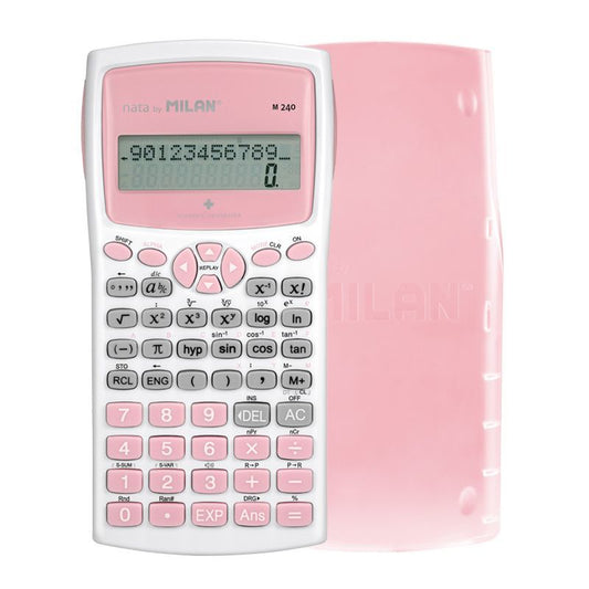 Milan - Blíster calculadora científica M240 rosa  Edición +