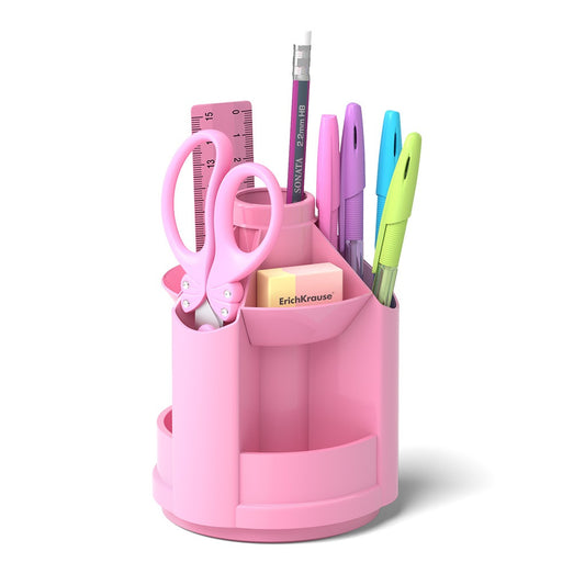 ErichKrause - Mini Desk porta lápices Plástico Rosa