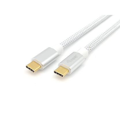 Equip - 128355 cable USB USB 3.2 Gen 2 (3.1 Gen 2) 0 5 m USB C Plata  Blanco