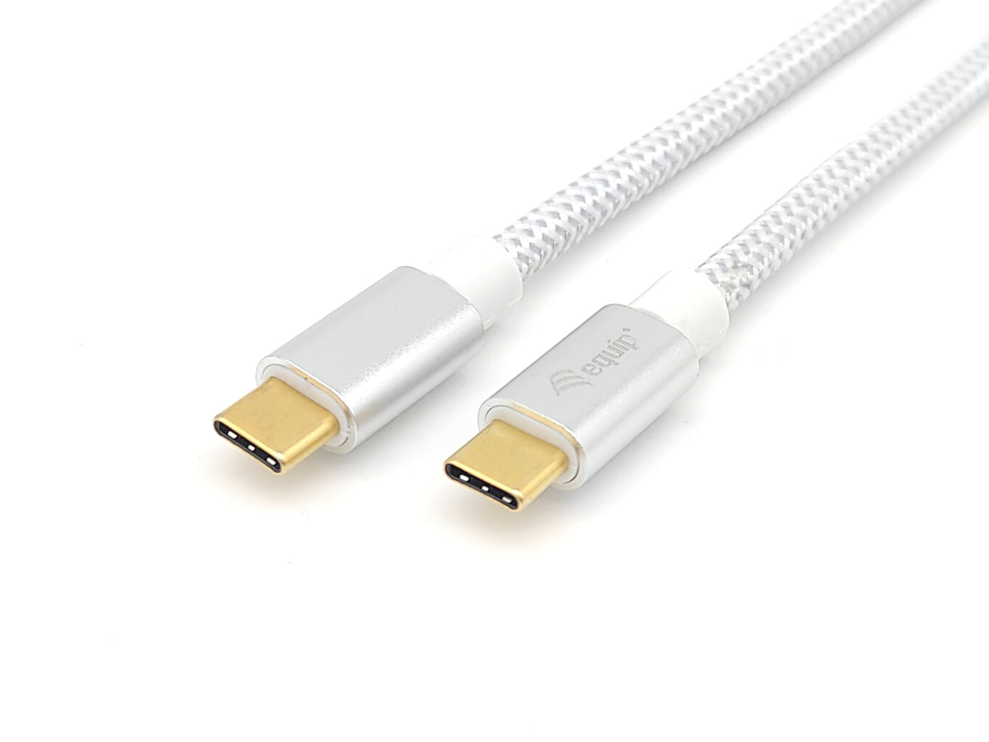 Equip - 128356 cable USB USB 3.2 Gen 2 (3.1 Gen 2) 1 m USB C Plata  Blanco