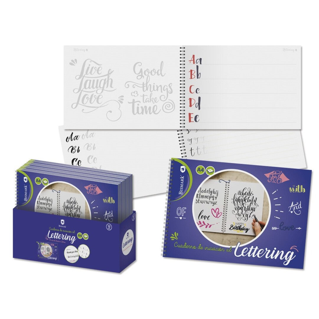 Bismark - Cuaderno Lettering A4 -32 Hojas Con Espiral