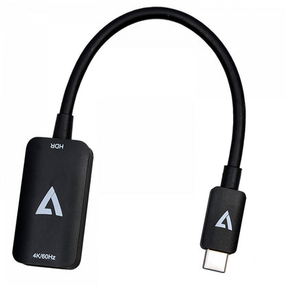 V7 - V7USBCHDMI4K60HZ adaptador de cable de vídeo HDMI tipo A (Estándar) USB Tipo C Negro