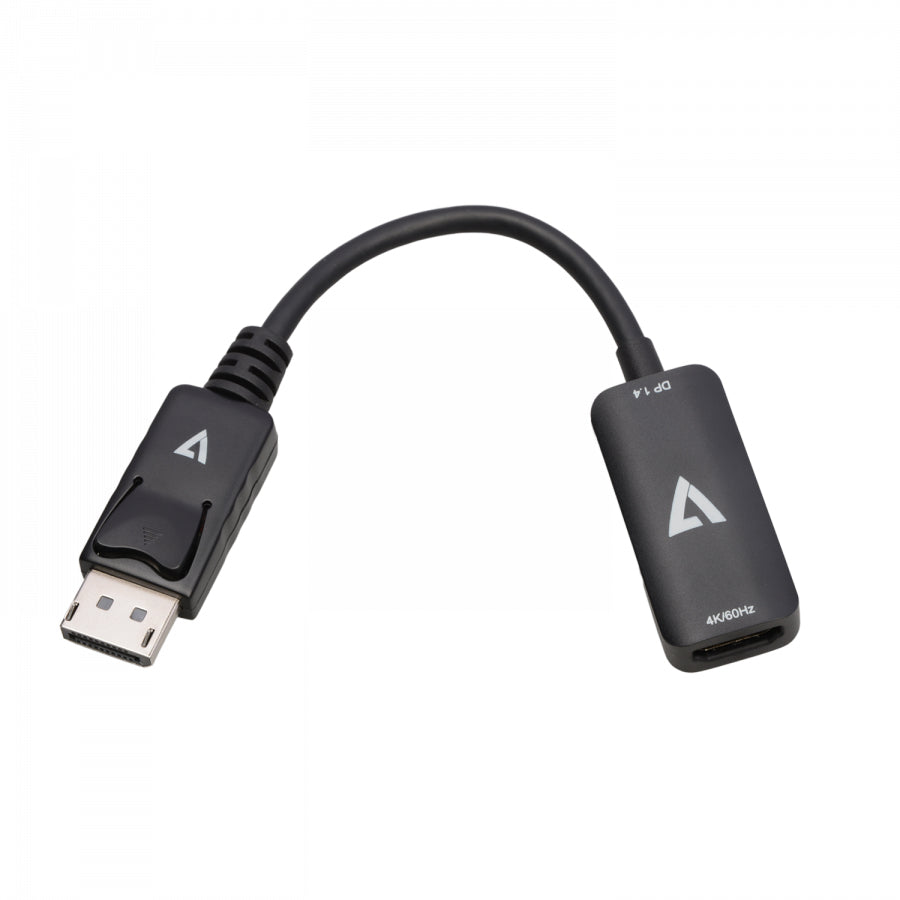 V7 V7DPHDMIACTV adaptador de cable de vídeo DisplayPort HDMI Negro