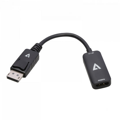 V7 V7DPHDMIACTV adaptador de cable de vídeo DisplayPort HDMI Negro