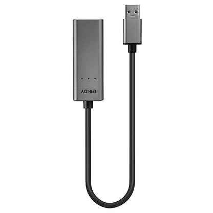 Lindy - 43313 cambiador de género para cable USB-A RJ-45 Plata