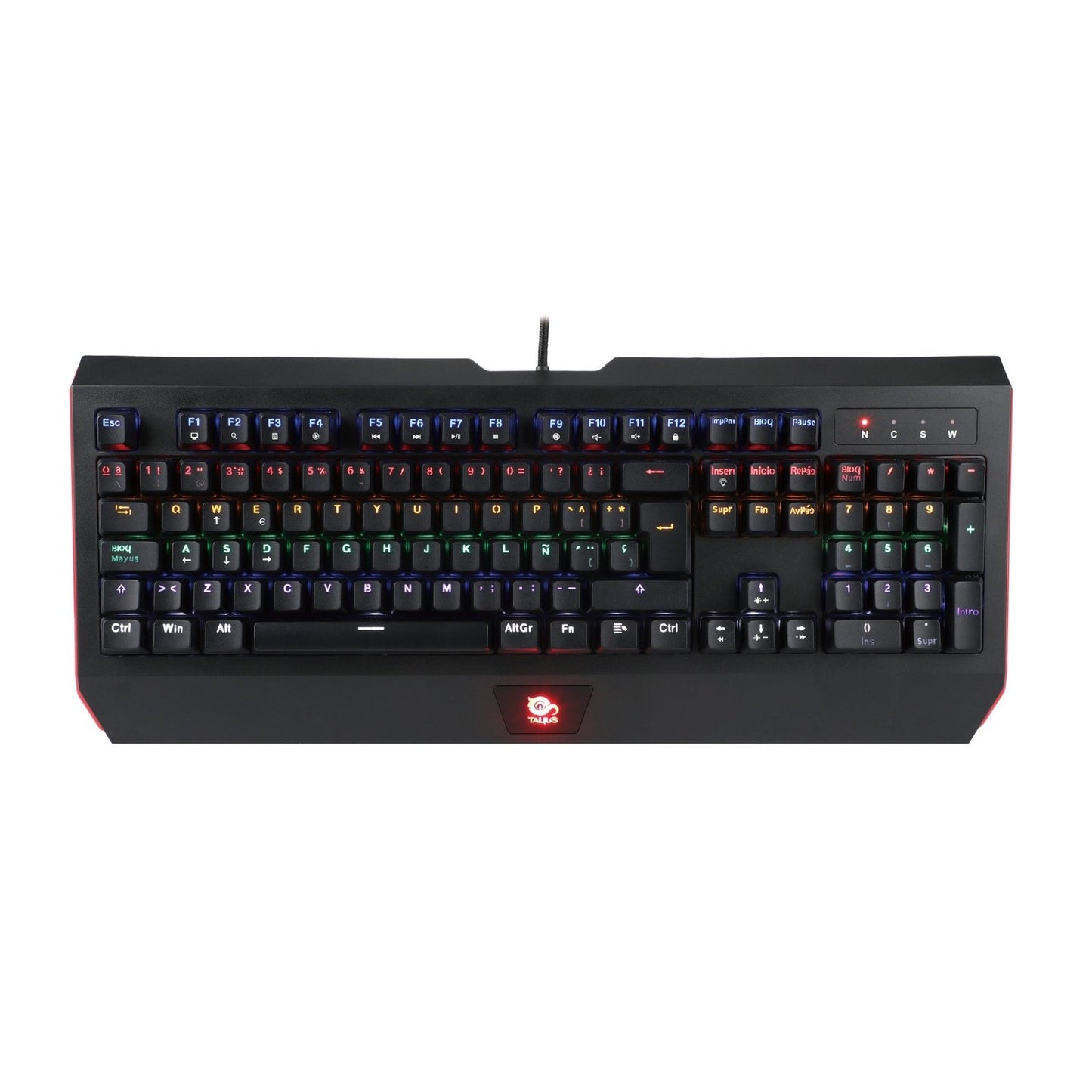 TALIUS - Teclado Gaming Rune mecánico RGB Switch Outemu Red