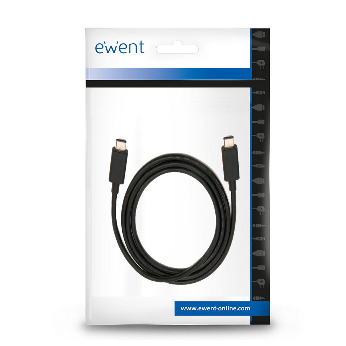 Ewent - EC1046 cable USB USB 3.2 Gen 2 (3.1 Gen 2) 1 m USB C Negro