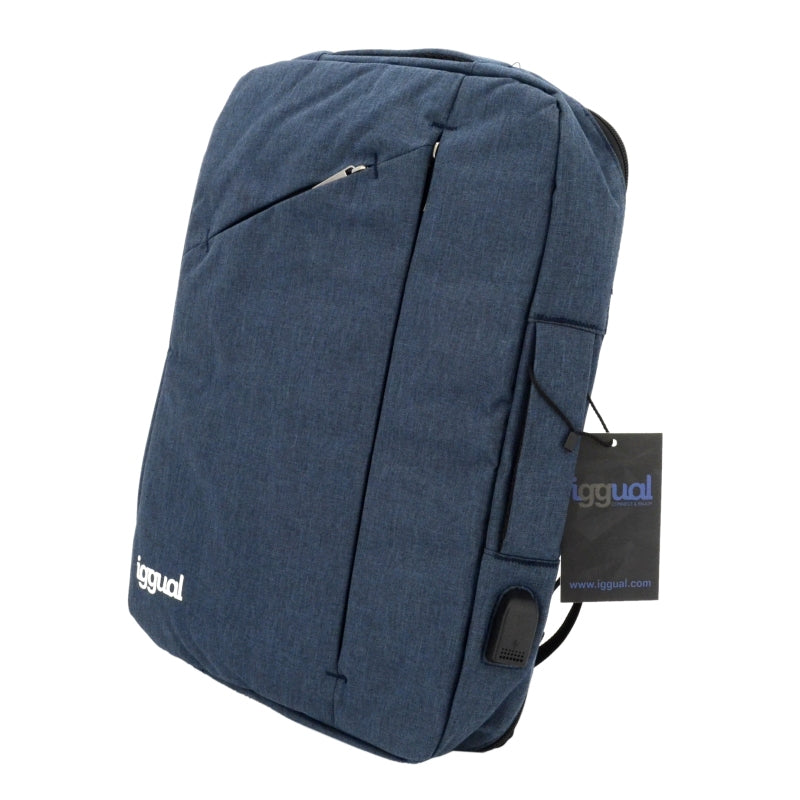 iggual - Mochila portátil 15.6" Adaptative Work Azul